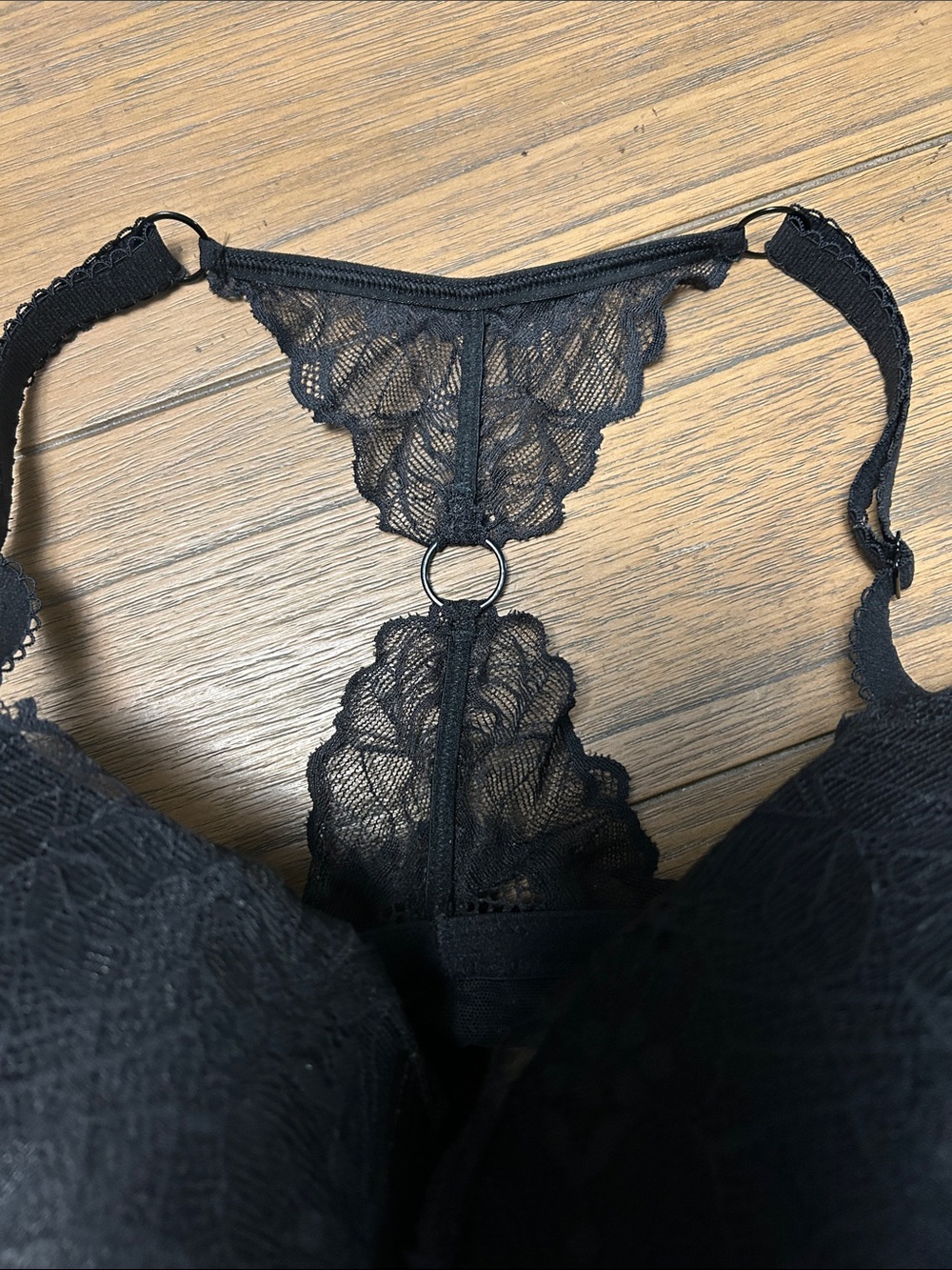 Victoria's Secret Black Lace Push-Up Racerback Bra - Picture 5 of 5